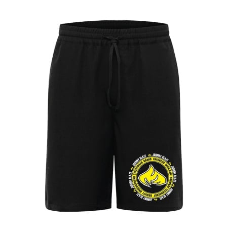 Johnny Blaze Shorts / Bermuda -  Yellow Wheel !  [ Black Yellow / Glow in the Dark ] Edition 4
