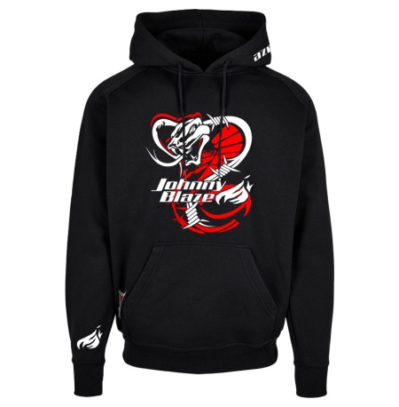Hanorac PREMIUM Johnny Blaze - Don't mess with me [ Black Red / Glow in the Dark ] Editia 3