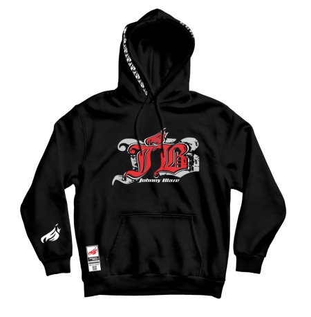 400 Johnny Blaze フード付きスウェット Winter Hoodie Johnny Blaze - JB Old School is Here [ White Red ]