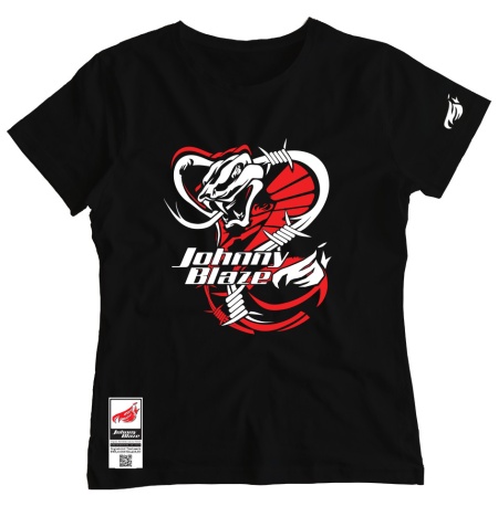 Tricou Fete Johnny Blaze - Don't mess with me [ Black Red ] Editia 3