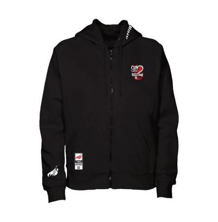 Johnny Blaze Zipped Hoodie - Don't mess with me  [ Black Red ]  Editia 3