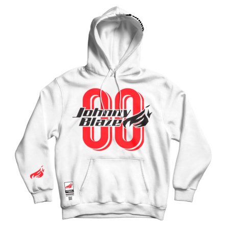 Hanorac Johnny Blaze - Agent Zero Zero JB [ White Red ] Editia 3