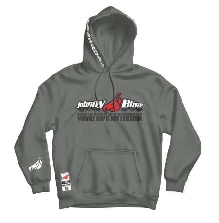 Hanorac Johnny Blaze - Mumble rap is not evolution [ Black Grey / Glow in the Dark ] Editia 2