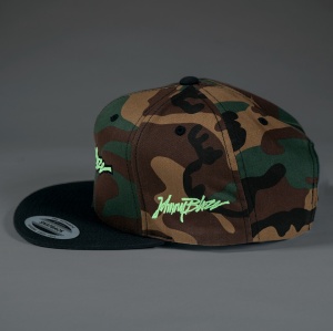 Johnny Blaze Camo Camouflage Cap Hat  Streetwear Rap  Urban Street Glow in the Night Urban Street wear New Era wu wear