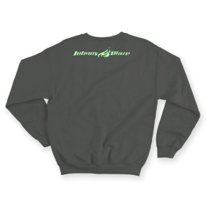 Johnny Blaze Heavy Sweatshirt - Catch the Glow Silver Grey  Edition 2 - back