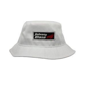 Palarie 'Classic Bucket Hat' Johnny Blaze cu patch brodat - [ WHITE ] - Img 1