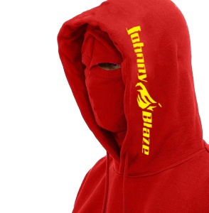 johnny blaze red hoodie, mens red hoodie, red streetwear hoodie