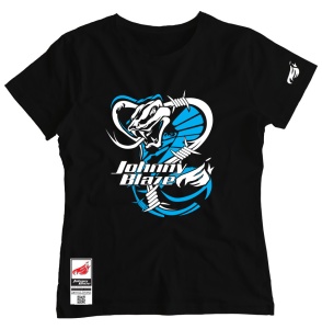 Urban Girl T-shirt - Don't mess with me [ Black Blue / Glow in the Dark  ]  Edition 3