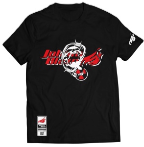 Johnny Blaze T-shirt  - JB Skull and Flames Red Black   Glow in the Dark    Edition 2 -front