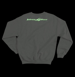 Phosphorescent Johnny Blaze Heavy Sweatshirt - Catch the Glow Silver Edition 2 back