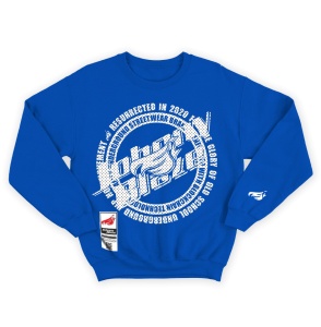 Johnny Blaze Heavy Sweatshirt - Urban JB Resurrected in 2020 [ Navy Blue White ] - Img 1