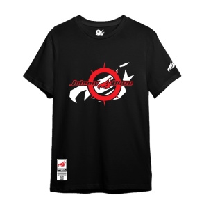 Johnny Blaze T-shirt - Aim Target JB Black White  Glow in the Dark
