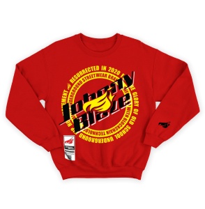 Bluza Heavy Johnny Blaze - Urban JB Resurrected in 2020 [ Red Black ] front