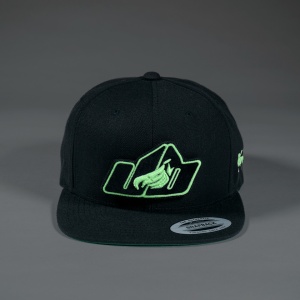 Glow in the dark Johnny Blaze Cap Hat Sapca Streetwear Rap  Urban Street removable red  and black patch