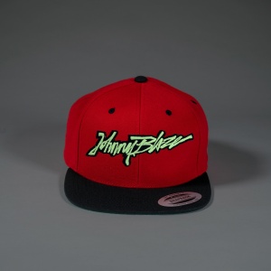 Johnny Blaze Caps Hat Sepci Streetwear Rap HipHop Urban Street glow in the dark handwritten embroidered phosphorescent night glowglow 