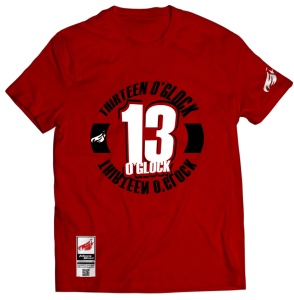 Johnny Blaze T-shirt -  13 O'Glock JB  [ Red White Black / Glow in the Dark ]  Edition 3