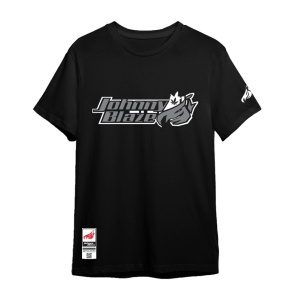 Johnny Blaze T-shirt - JB Small Leaf [ Black Grey  Glow in the Dark ] Edition 3