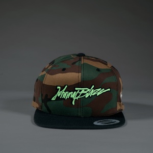 Johnny Blaze Camo Camouflage Cap Hat  Streetwear Rap  Urban Street Glow in the Night