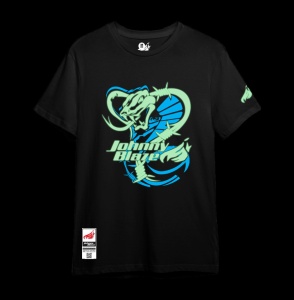 Urban Johnny Blaze T-shirt - Don't mess with me Black Blue