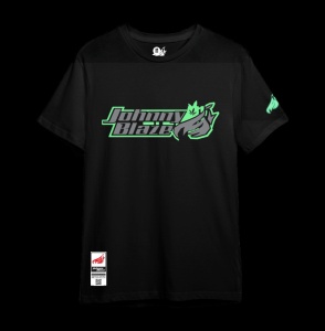 Urban Glow T-shirt - JB Small Leaf [ Black Grey  Glow in the Dark ] Edition 3