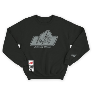 Bluza Heavy Clasic Johnny Blaze - JB Old School is Here [ Grey X2 ] front