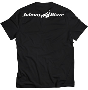 Johnny Blaze T-shirt - Invader Alien Two Yellow Black Glow in the Dark Edition 2 - back