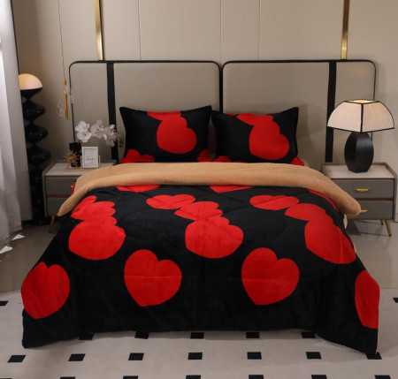 Pilote cocolino cu blanita, 3 piese, 200x230cm, cod produs Pv109