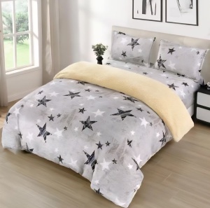 Lenjerie cocolino cu blanită ecologica alba, cu elastic , 4 piese, PBD14