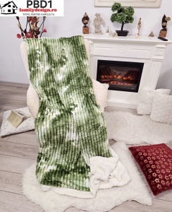 Pătura pufoasa cocolino cu blanită, 200x230cm, PBD1, Transport gratuit