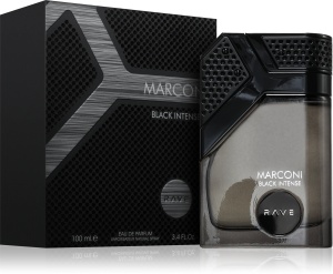 Arabic perfume Rave Marconi Black, eau de parfum 100ml, men - Img 2