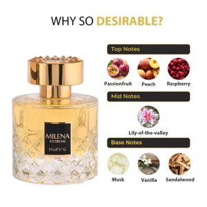 Parfum Milena Extreme, Riiffs, apa de parfum 100ml, femei - Img 2