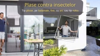 Plisse, rulou sau pe balamale? Care e plasa ideala pentru locuinta ta