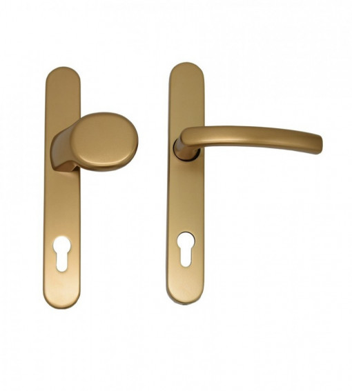 Maner usa exterior buton fix 92x35mm, bronz, Blaugelb,
