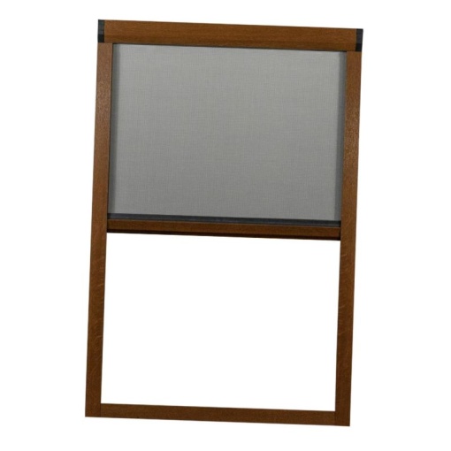 Plasa tantari tip RULOU, IMITATIE LEMN, retractabila, Stejar Auriu, Nuc, Wenge, Mahon - Img 1