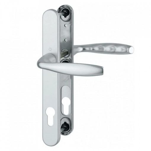 Maner usa de exterior cu sild, Hoppe New York, culoare ARGINTIU, 92 x 30 mm, material aluminiu