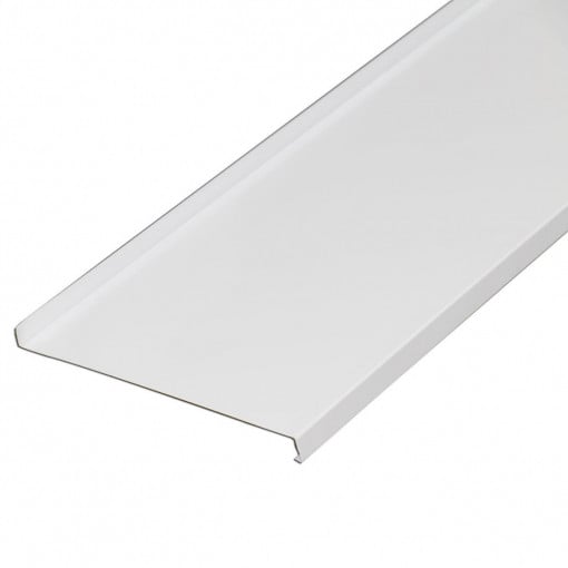 Glaf exterior aluminiu, alb, 11 cm
