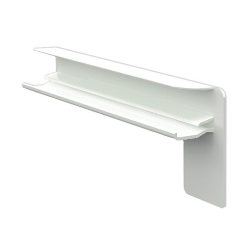 Set capace laterale glaf premium, Tip C, aluminiu, stanga - dreapta ALB
