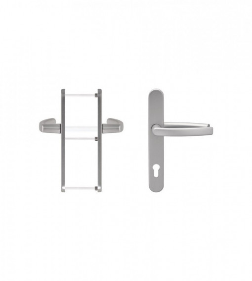 maner usa cu sild, inox mat, dimensiune 92 mm