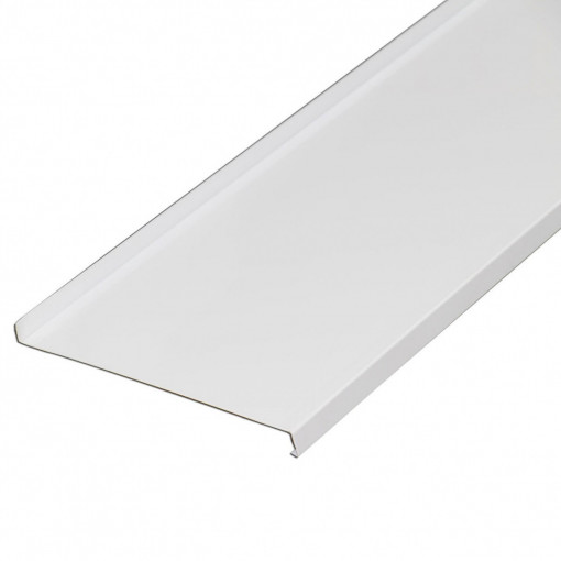 Glaf exterior aluminiu, alb, 13 cm