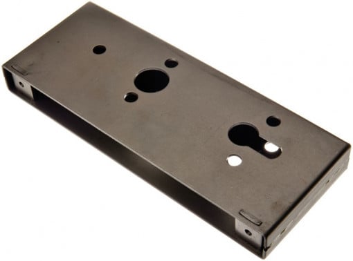 Carcasa metalica pentru broasca de poarta 72 mm, otel