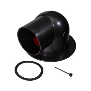 Adaptor scurt tub D90 racord valva DN 125 mm, 90°
