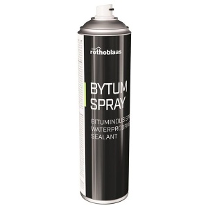 BITUM SPRAY 500 ML– Spray etansant bituminos aerosol pentru protectie si impermeabilizare, Rothoblaas