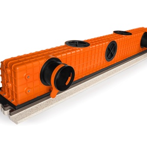 Difuzor liniar de ventilație fără ramă (încastrat în rigips), ERGOVENT LINEO-PRO PUZZLE 1050x20, 1 fantă, racord D90 - Img 3
