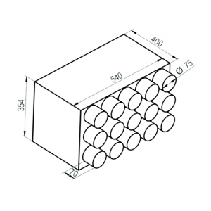 Distribuitor axial 15x75 racord DN200 - Img 2