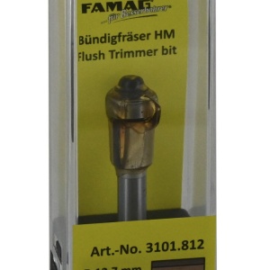 Freza dreapta profesionala, Ø 12 mm, lungime taiere 25 mm, tija 8 mm, FAMAG 3101.825 – TCT (Widia) - Img 2