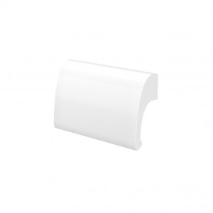 Maner usa balcon, tip scoica, DELUXE, aluminiu, ALB RAL 9016 - Img 1