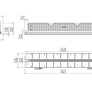 Difuzor liniar de ventilație fără ramă (încastrat în rigips), ERGOVENT LINEO-PRO PUZZLE 1050x20, 1 fantă, racord D90 - Img 10