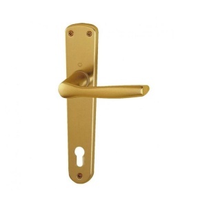 Maner usa de interior din lemn, cu sild pentru cheie, Bronz, material aluminiu, Hoppe Milano, 70 x 32 mm - Img 3