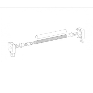 Mecanism actionare plasa tip rulou, arc tensionabil, coltare caseta - Img 2