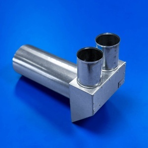 Plenum neizolat plat, racorduri mama, 2x90, racord valva DN125